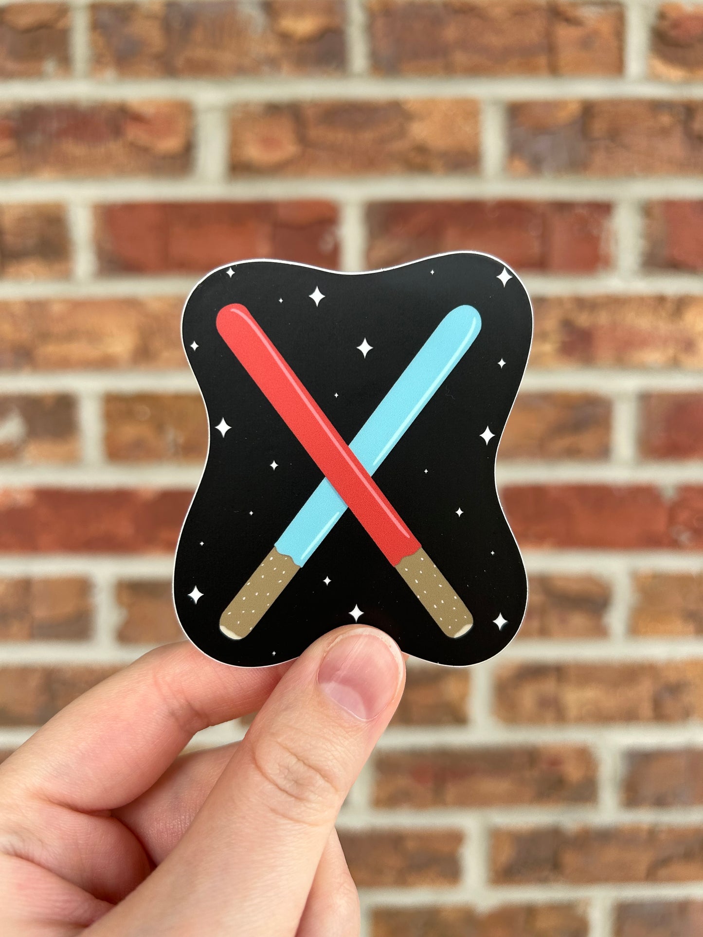 Galactic Pretzel Fight Sticker
