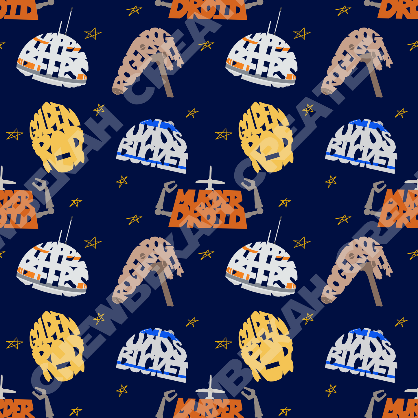 Quirky Robots Scrunchie