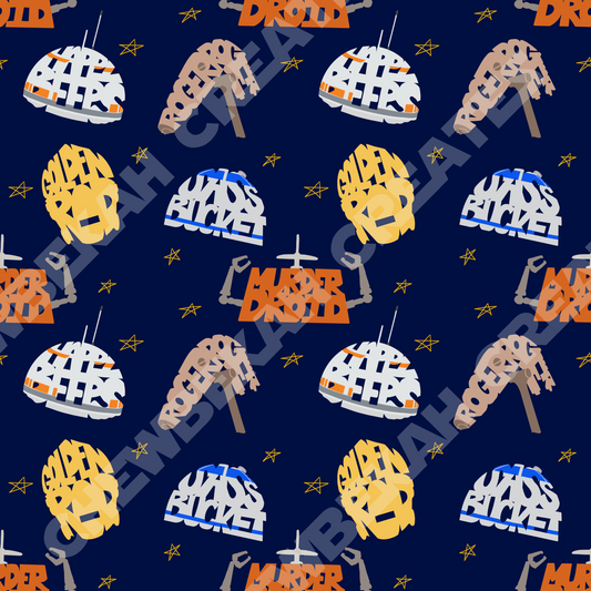 Quirky Robots Scrunchie