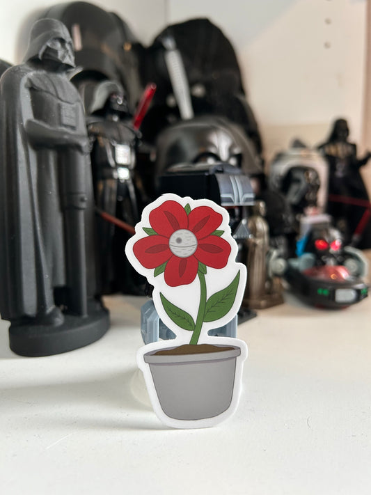 Death Star Plant Sticker